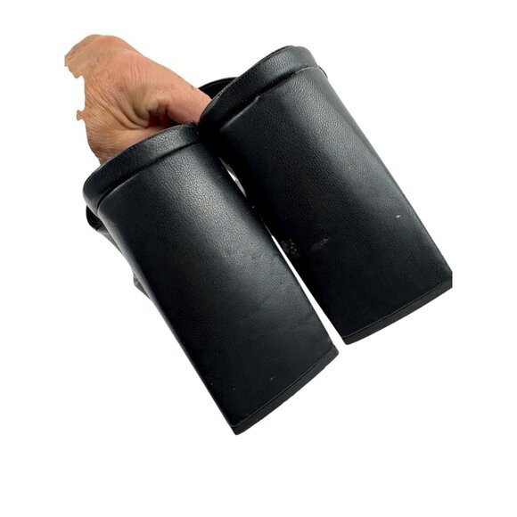 *Vtg 90s Y2K Abound Nevada Chunky Platform Heels Womens 7.5 Black Friends Phoebe - Picture 6 of 14